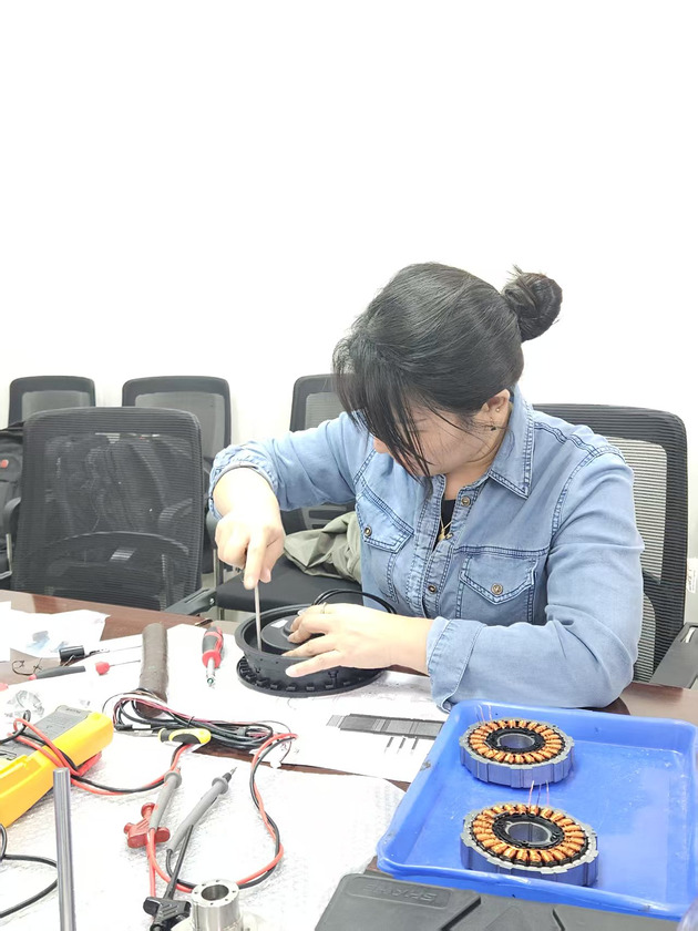 Pre-production checking of BLDC motor rotors and stators